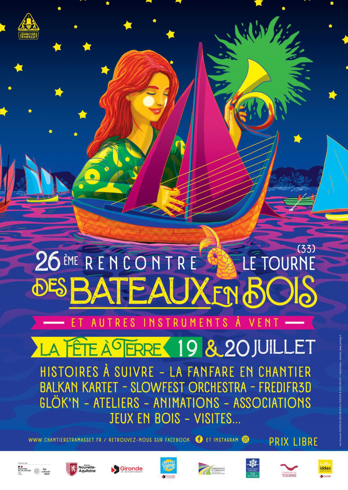 26ème rencontre des bateaux en bois - Le Tourne