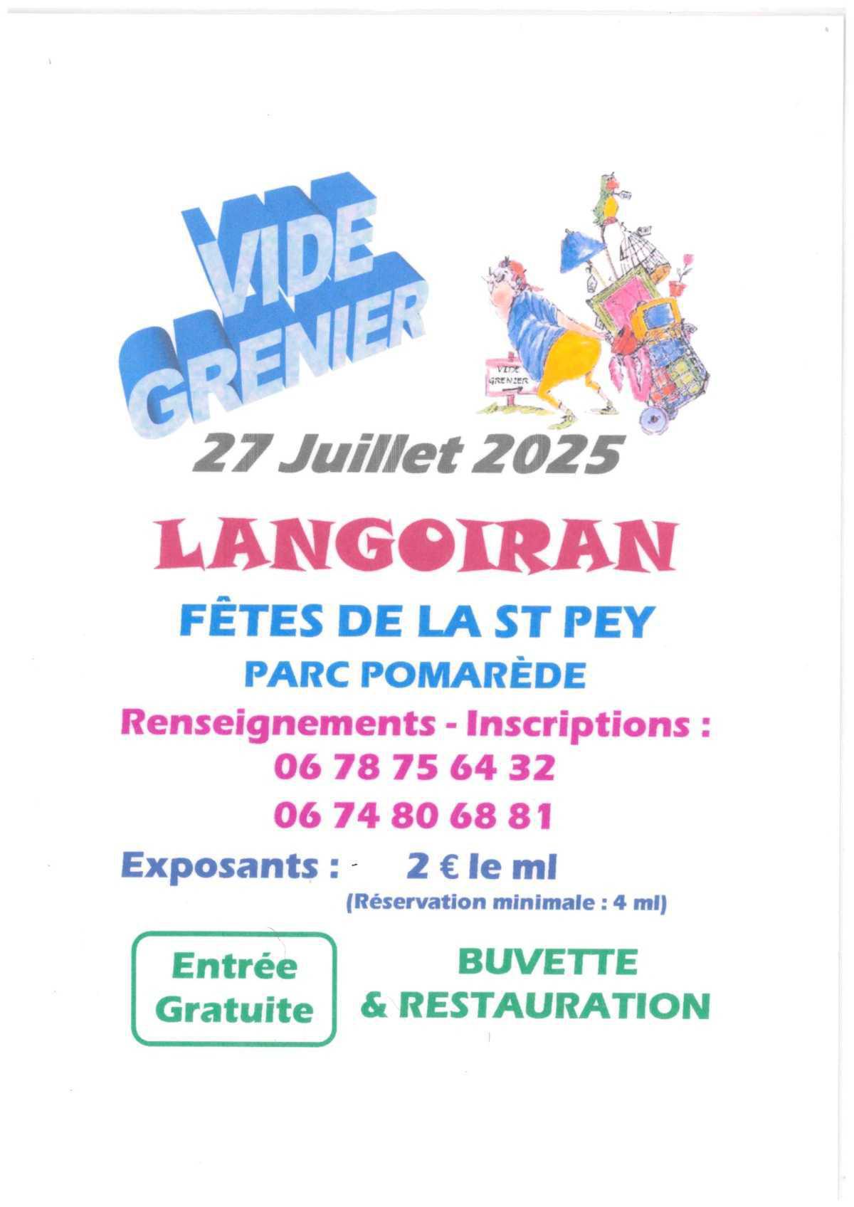 Fête de la Saint Pey 2025, organisée par le Comité Des Fêtes de Langoiran
