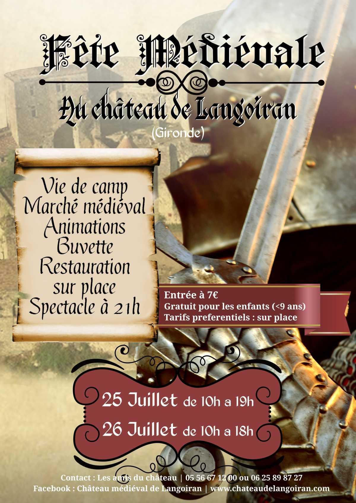 Fête médiévale au château de Langoiran