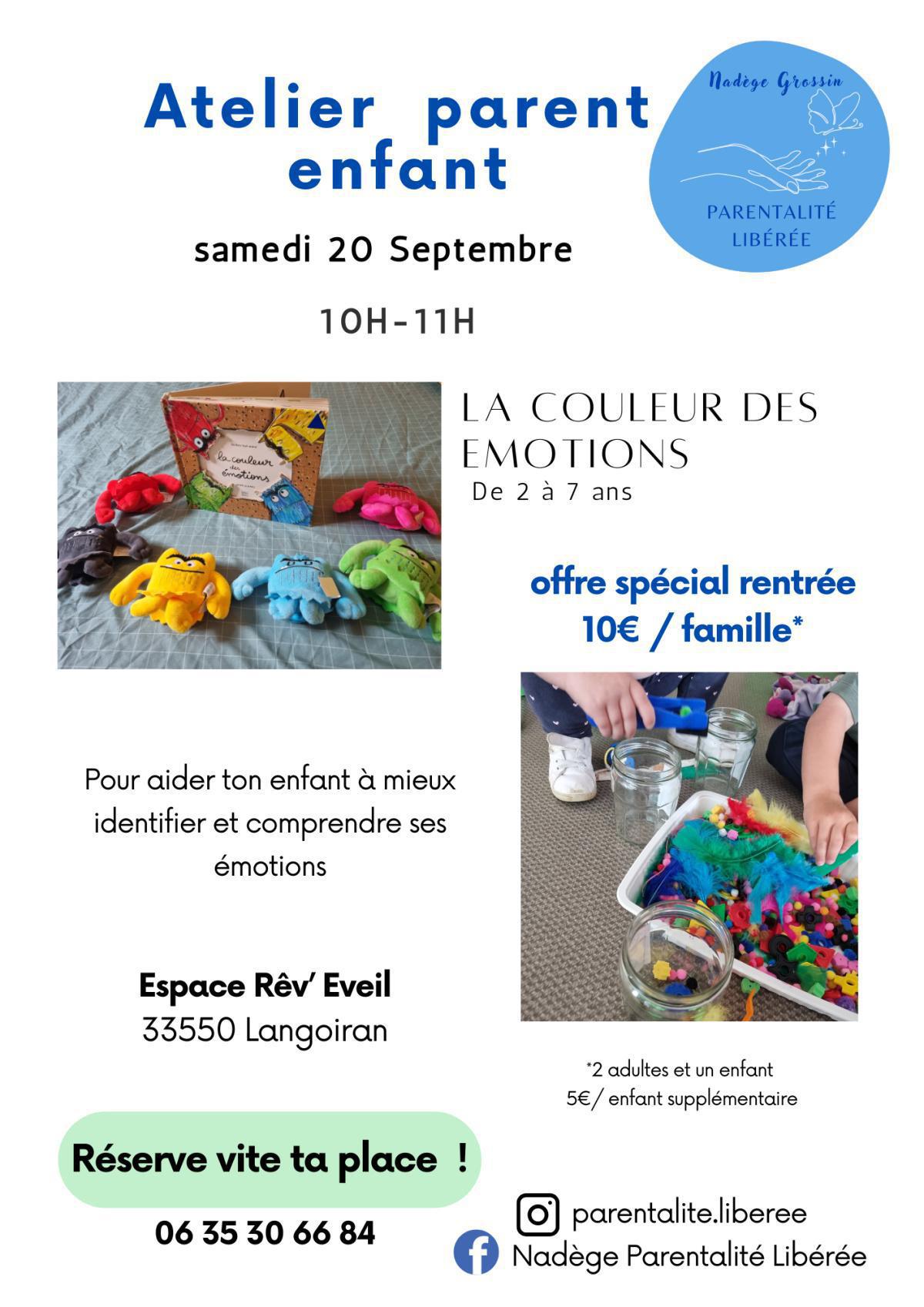 Nouveau à Langoiran : ateliers Parents-Enfants