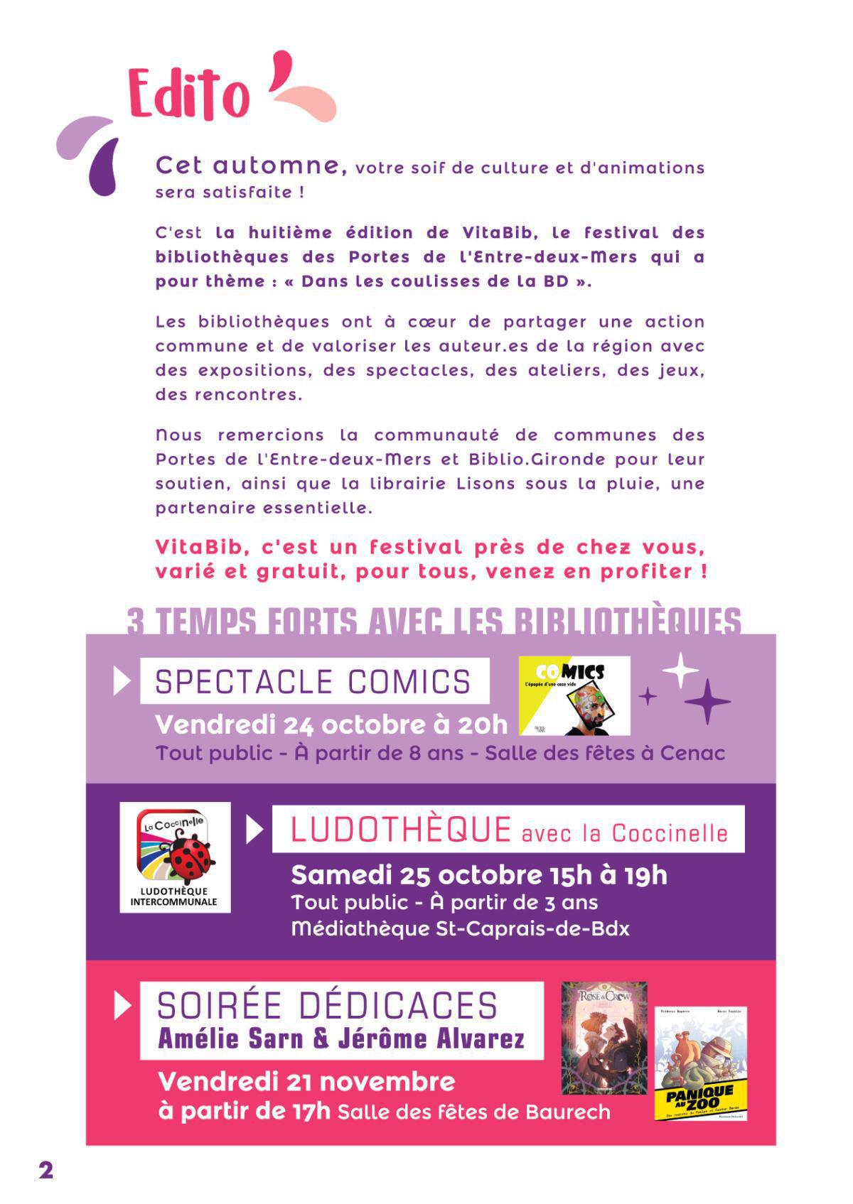 VITABIB : festival des bibliothèques