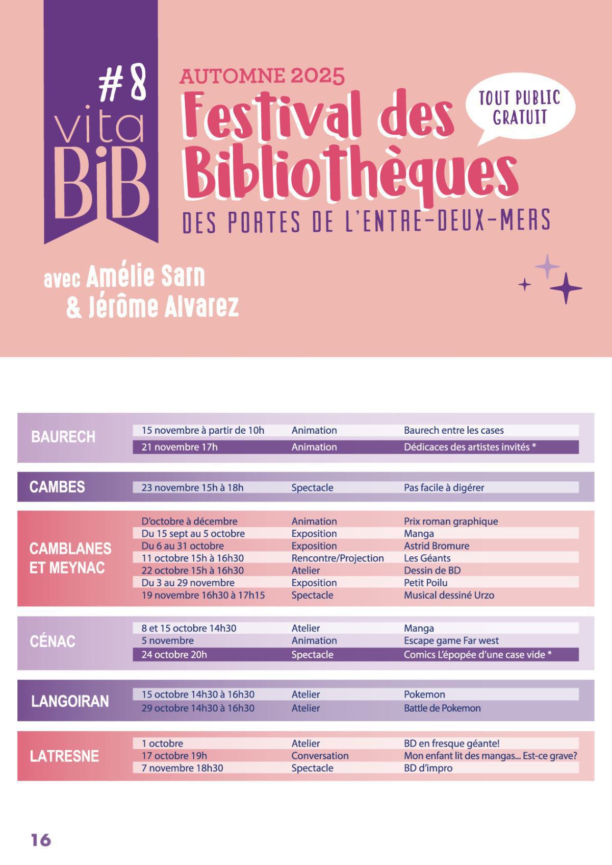 VITABIB : festival des bibliothèques