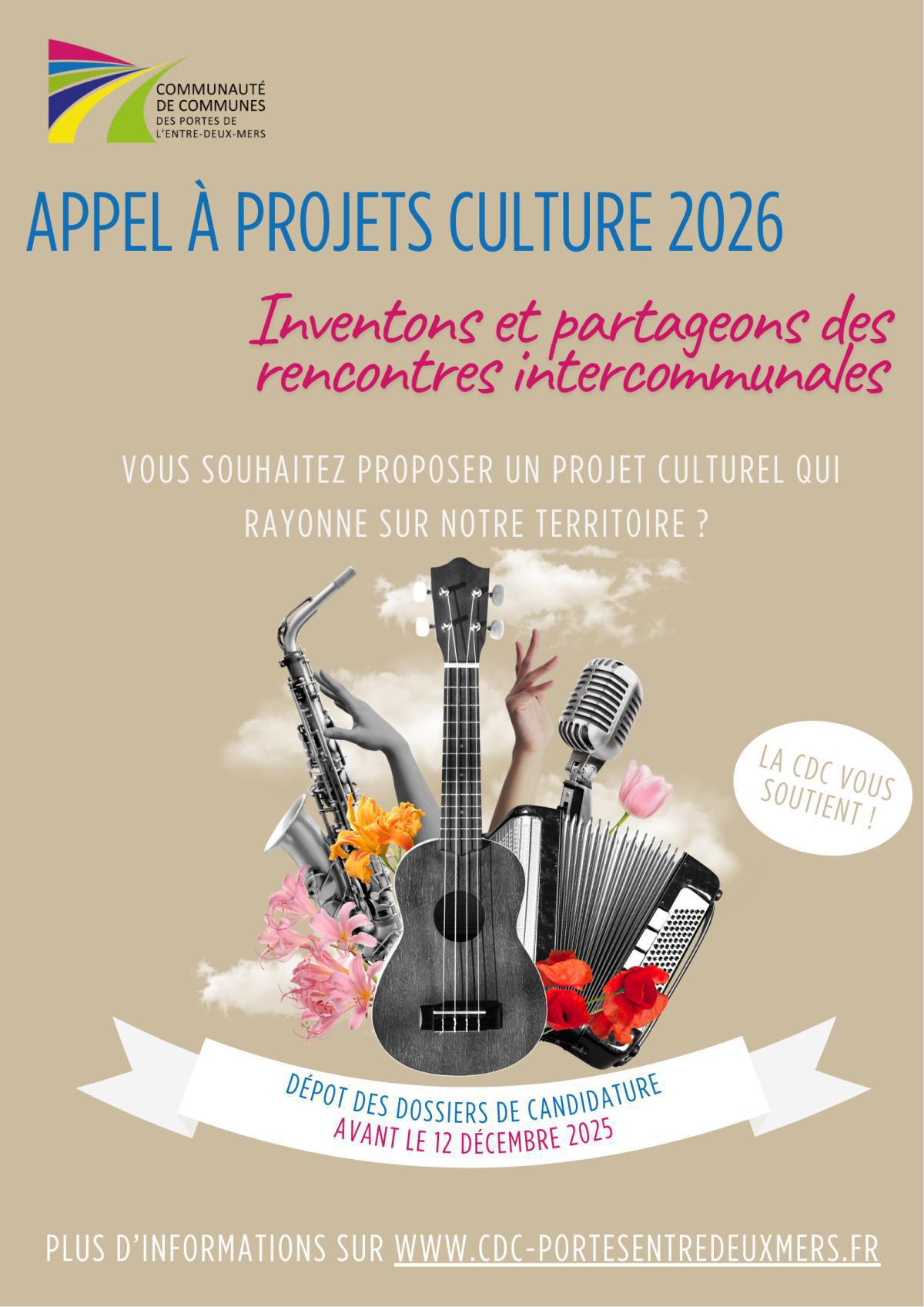 CDC : Appel à projet culture 2026