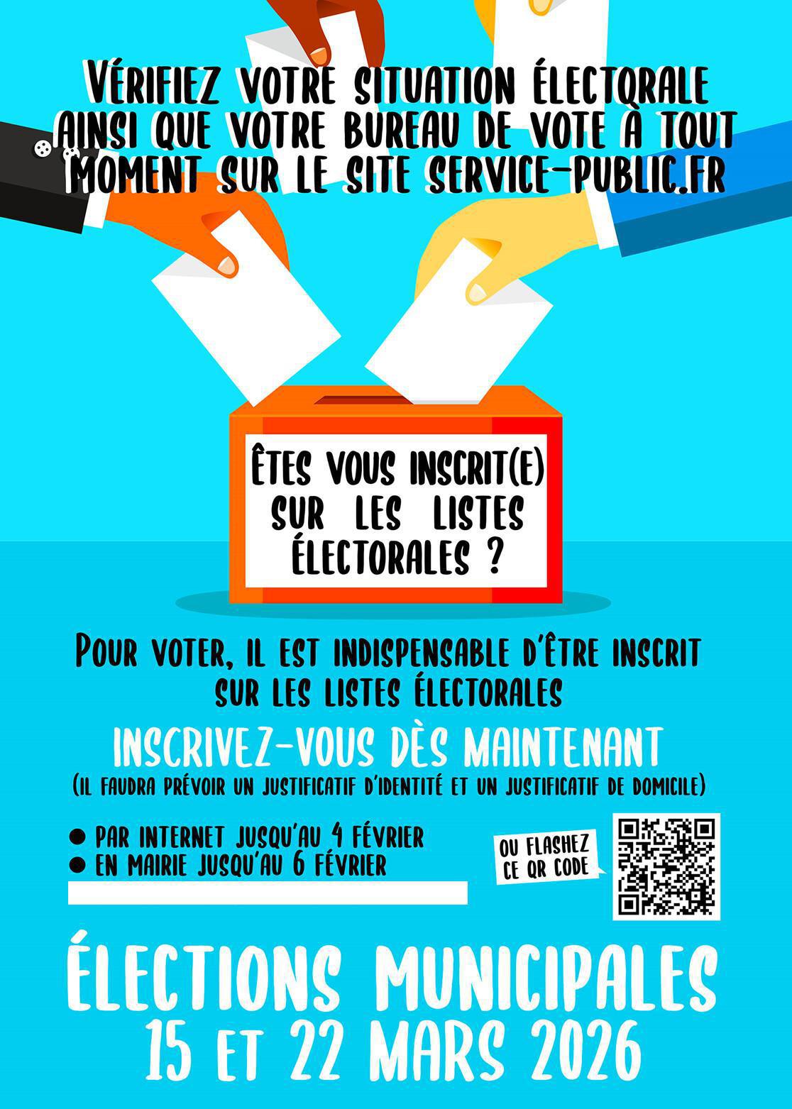Informations élections municipales 2026