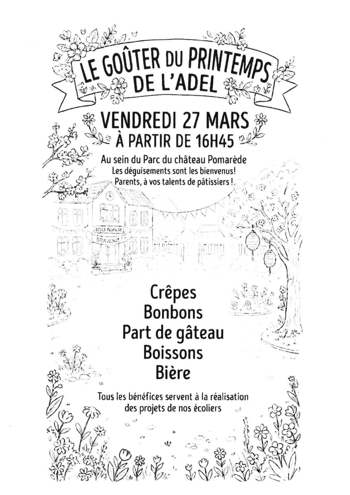 Le goûter du printemps de l'ADEL