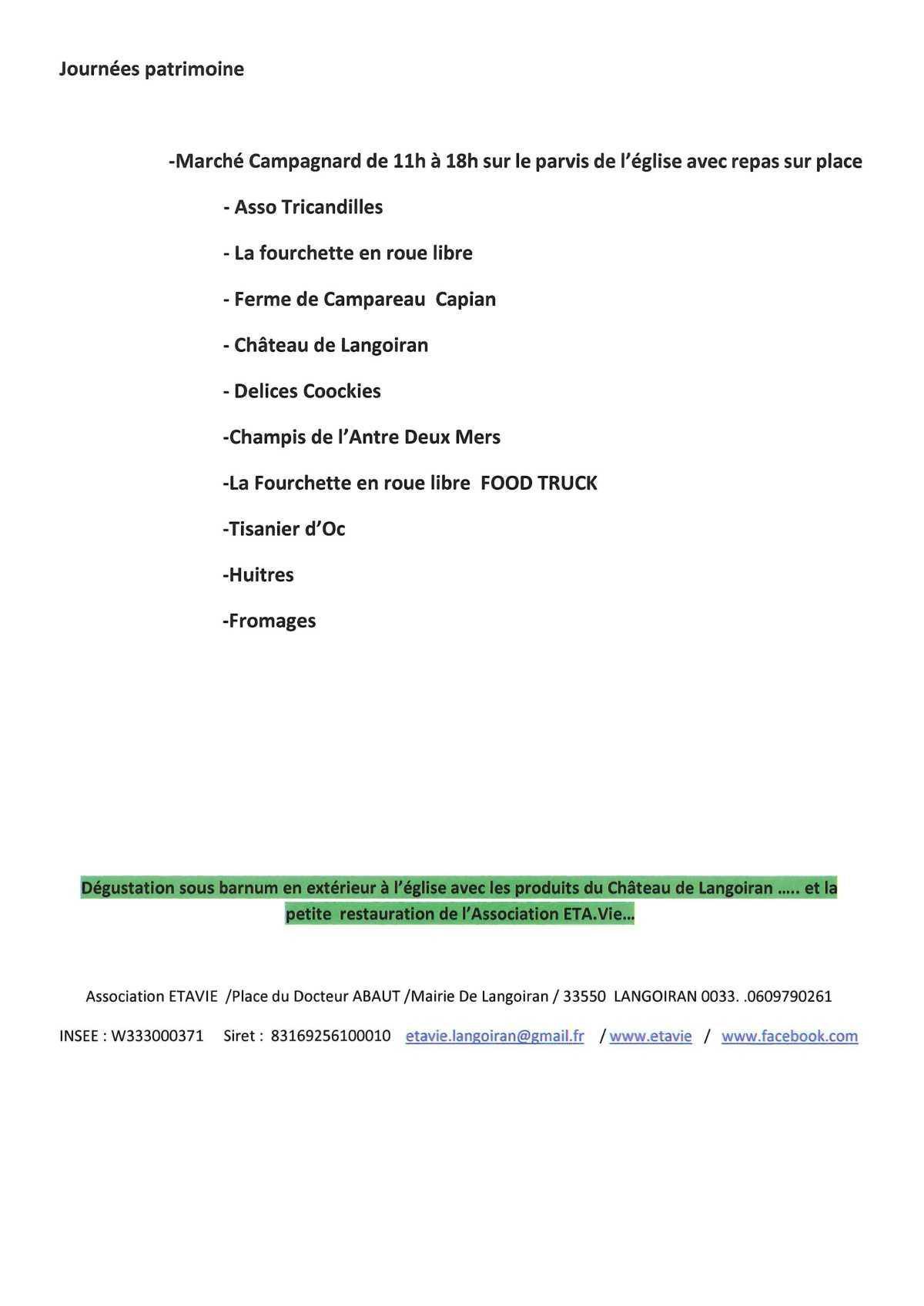 Association Etavie : Entre 2 Mers musical 2026
