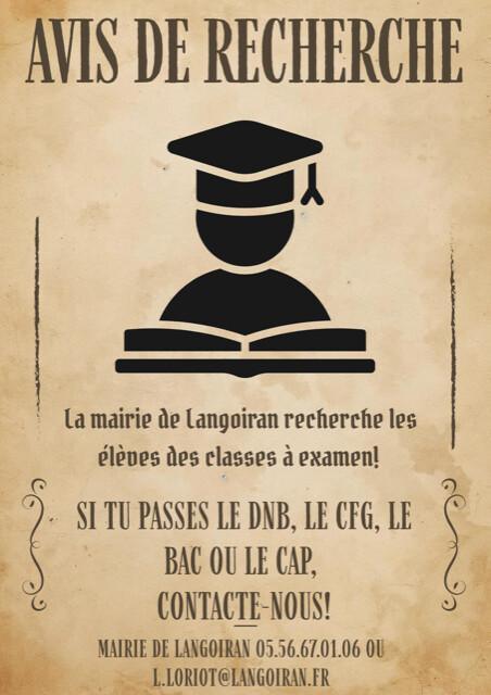 Avis de recherche !! Avis de recherche !!