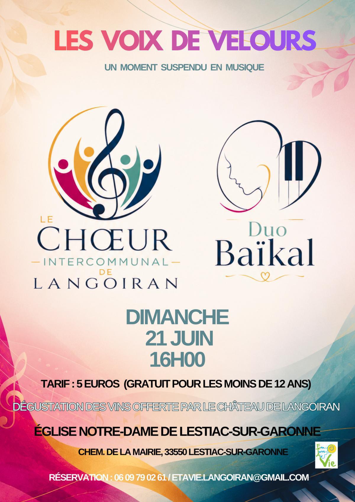 Concert église Notre-Dame de Lestiac-sur-Garonne le 21 juin