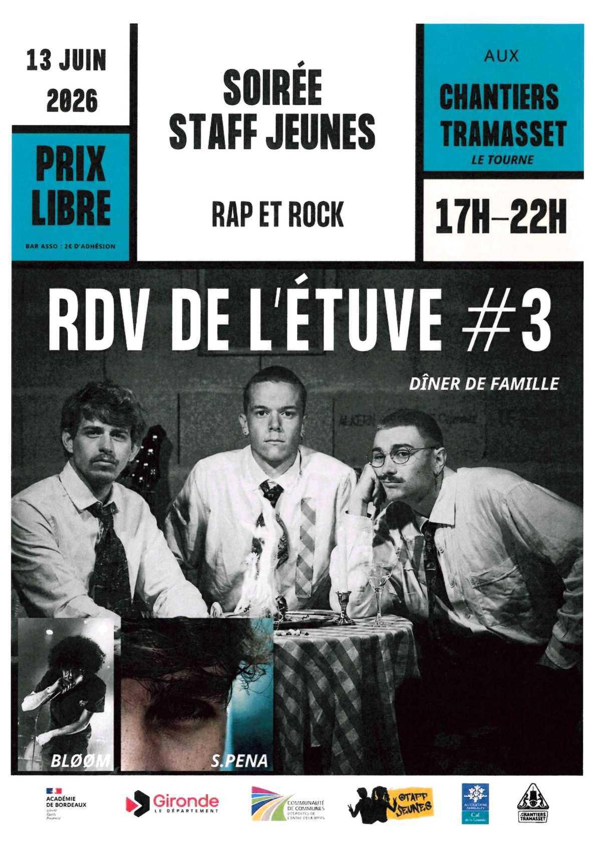 Soirée Staff Jeunes aux Chantiers Tramasset - Le Tourne