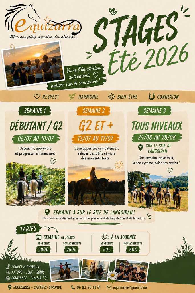 Prochainement à Langoiran, un Poney Club Prochainement à Langoiran, un Poney Club