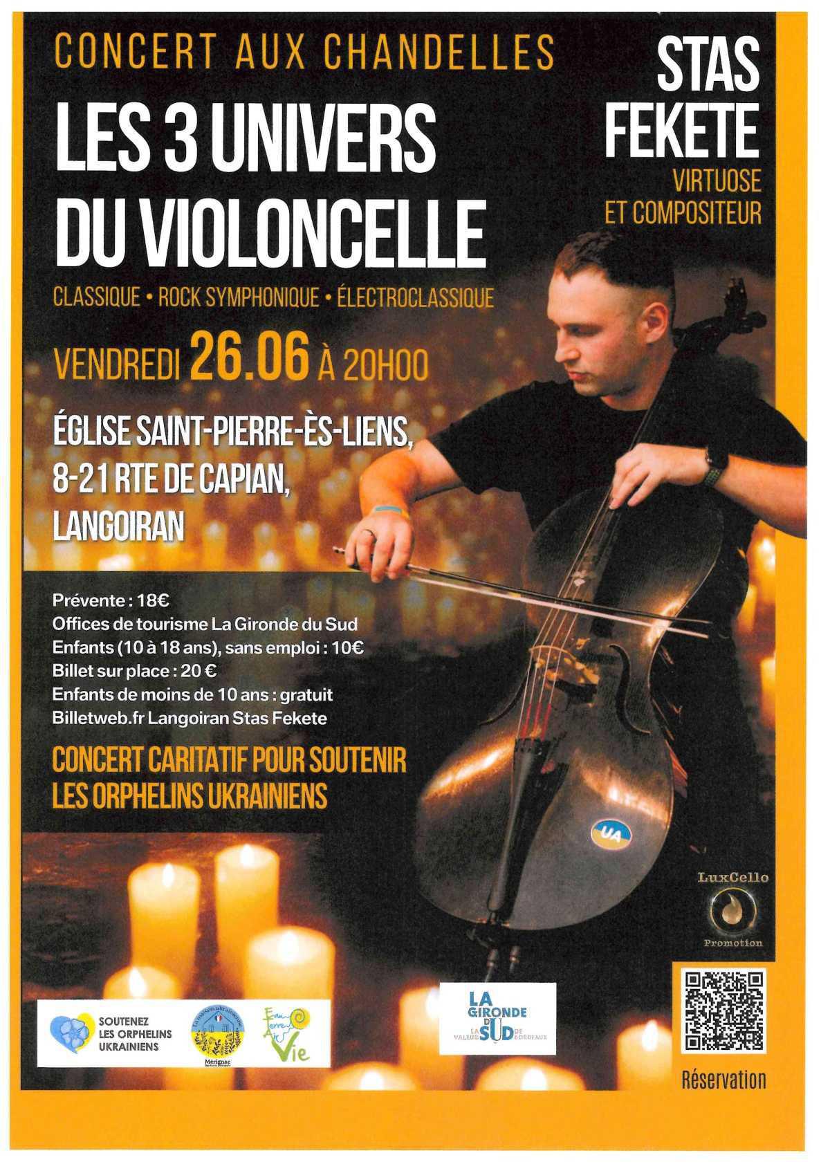 Concert église Saint-Pierre-ès-Liens le 26 juin