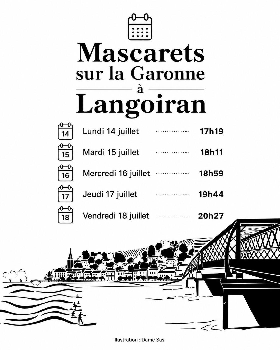 Mascaret à Langoiran