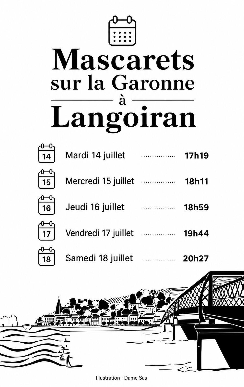 Mascaret à Langoiran