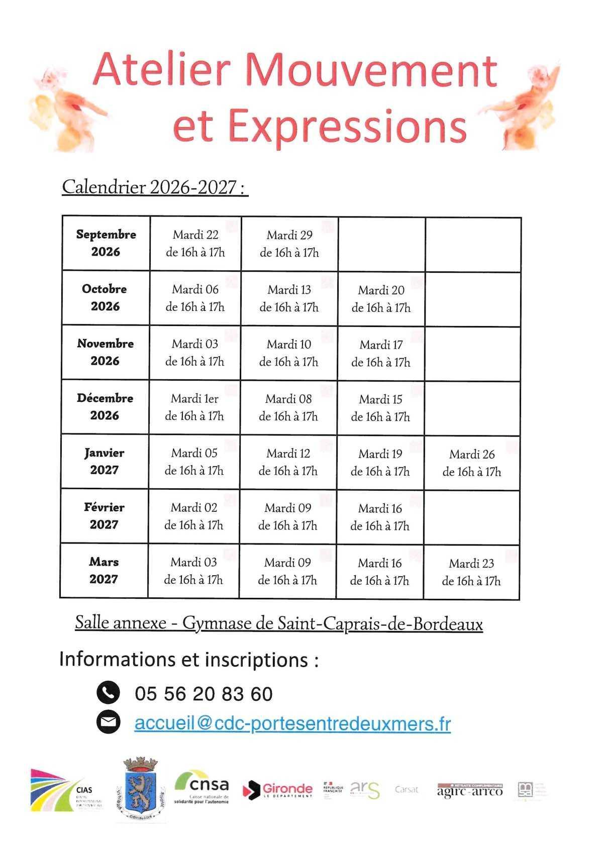 Atelier "Mouvements et Expression" proposé par CDC Atelier "Mouvements et Expression" proposé par CDC