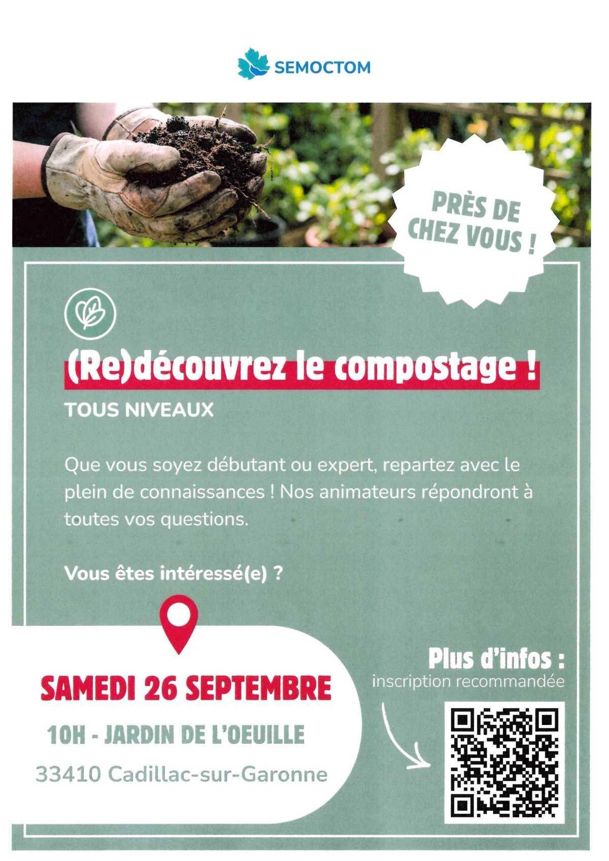 SEMOCTOM : Formations gratuites au compostage