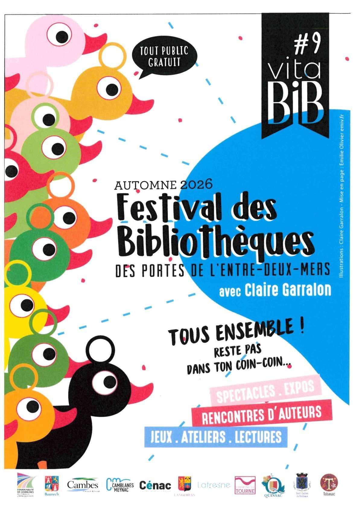 Bibliothèque : Festival "vitaBIB" édition 2026