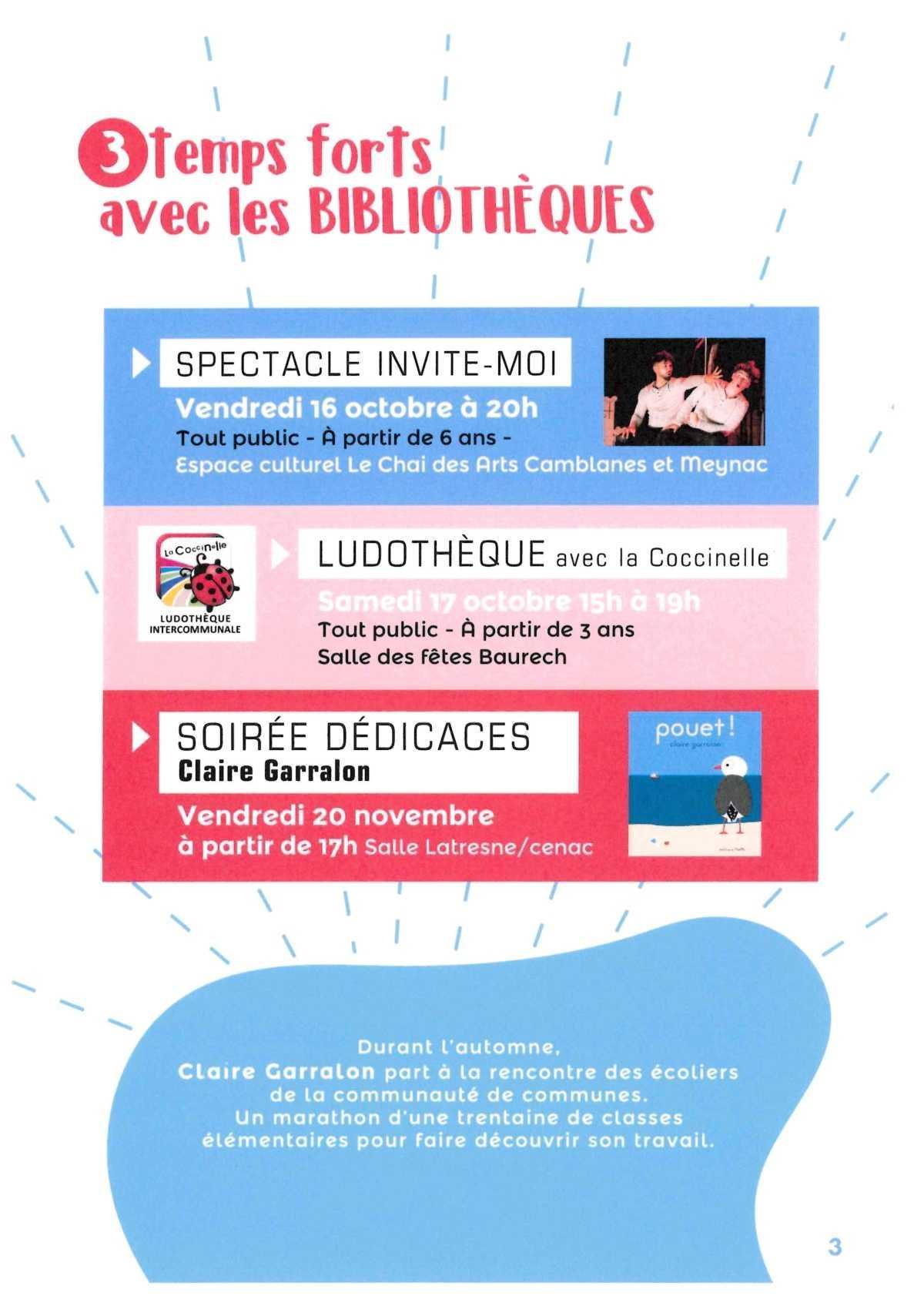 Bibliothèque : Festival "vitaBIB" édition 2026