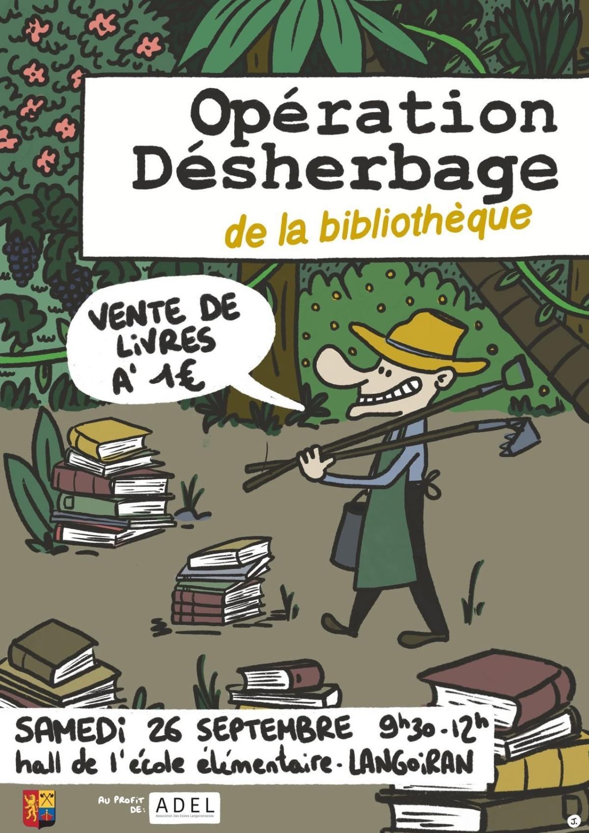 Opération "désherbage" de la bibliothèque