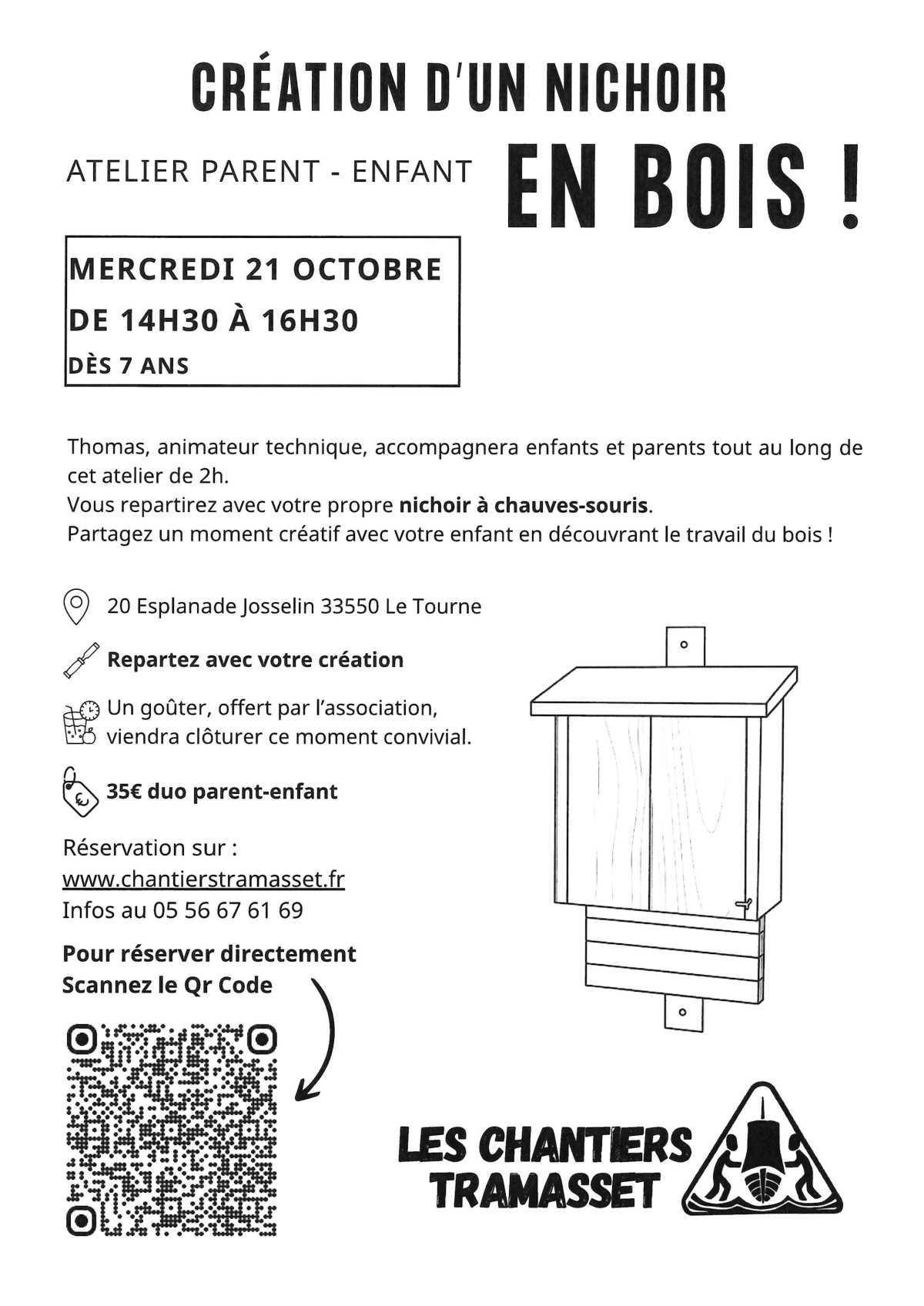 Atelier Parent-Enfant aux Chantiers Tramasset-Le Tourne