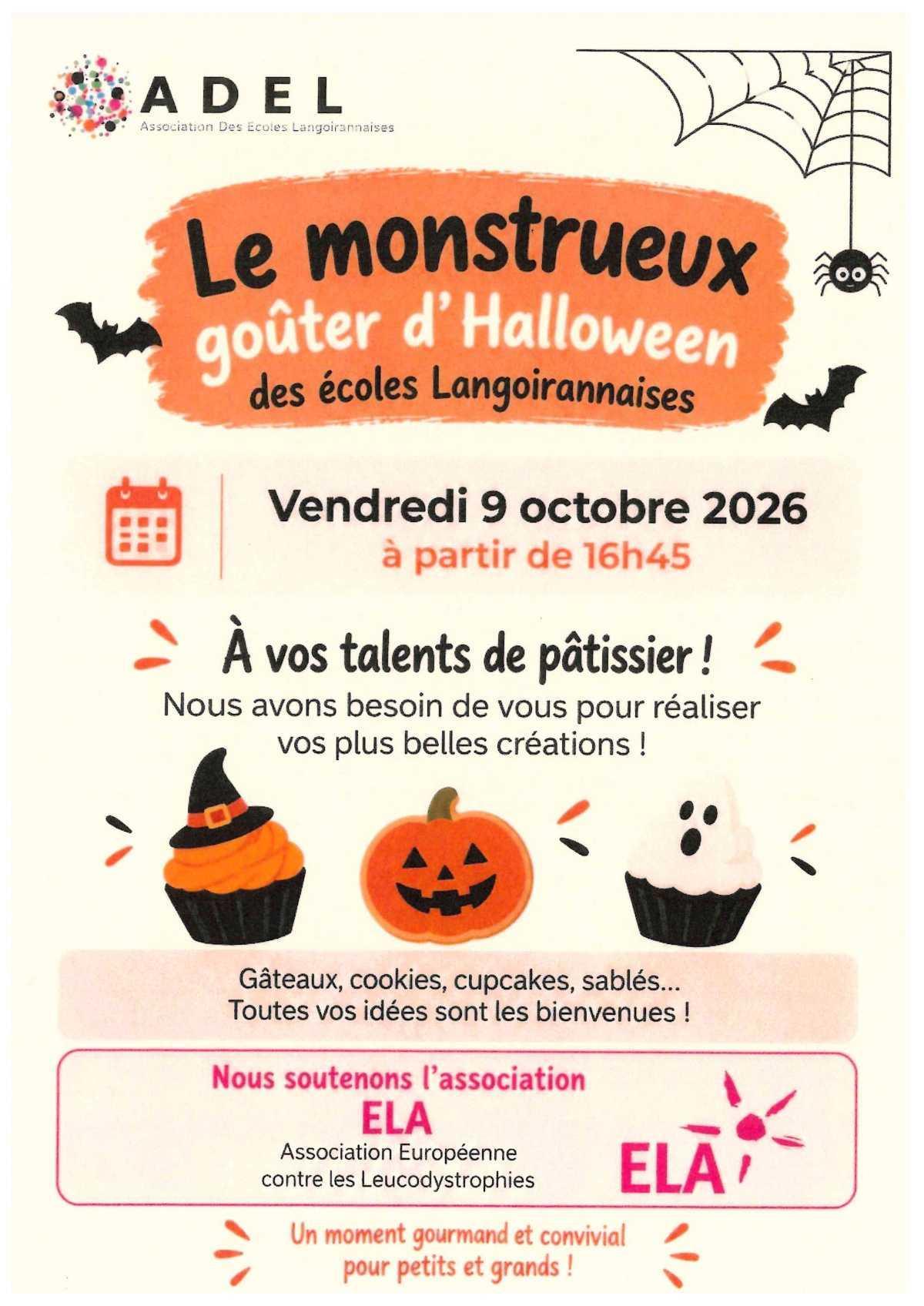Ecole de Langoiran : Le MONSTRUEUX goûter d'Halloween