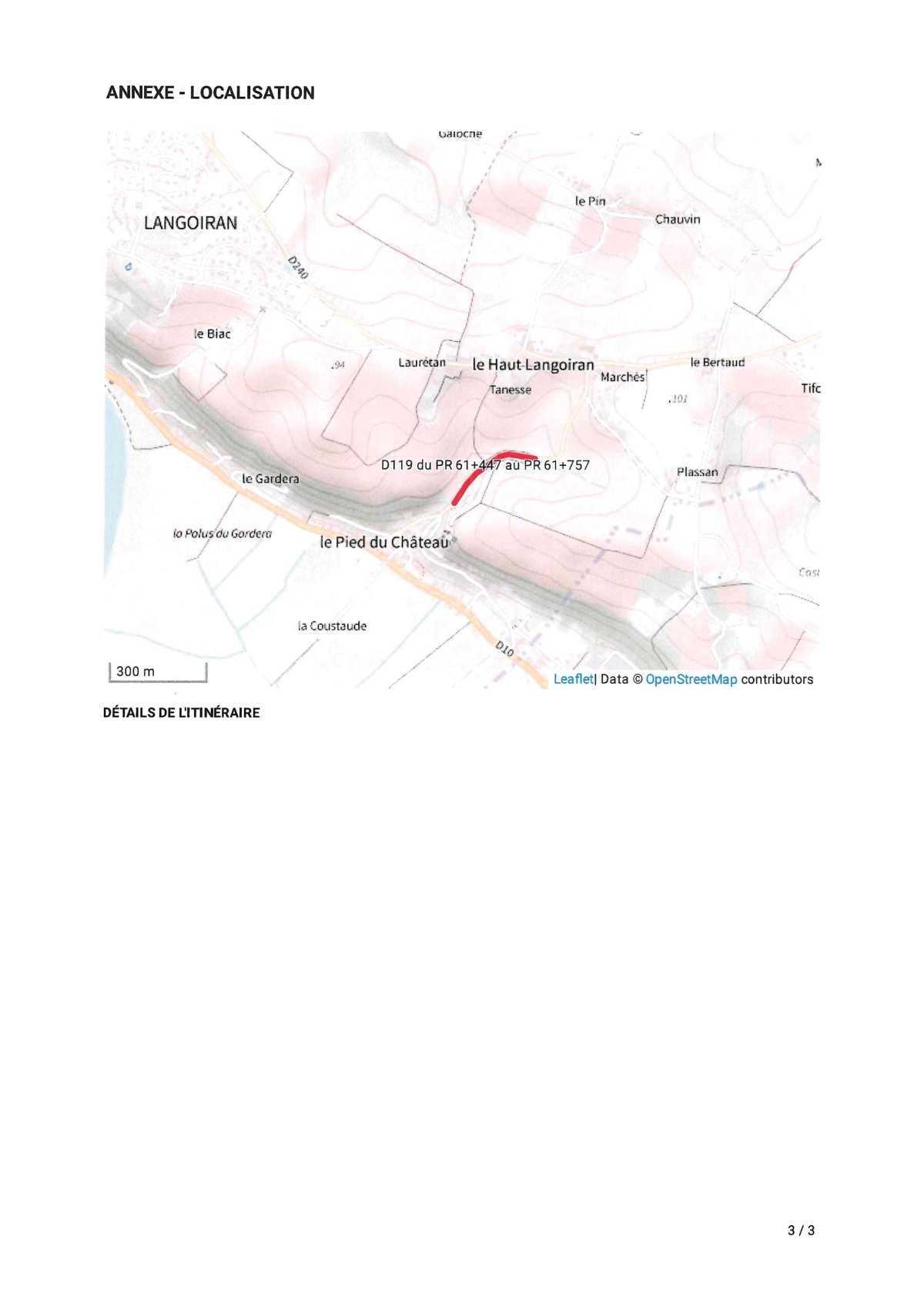 Arrêté de circulation du Département de la Gironde