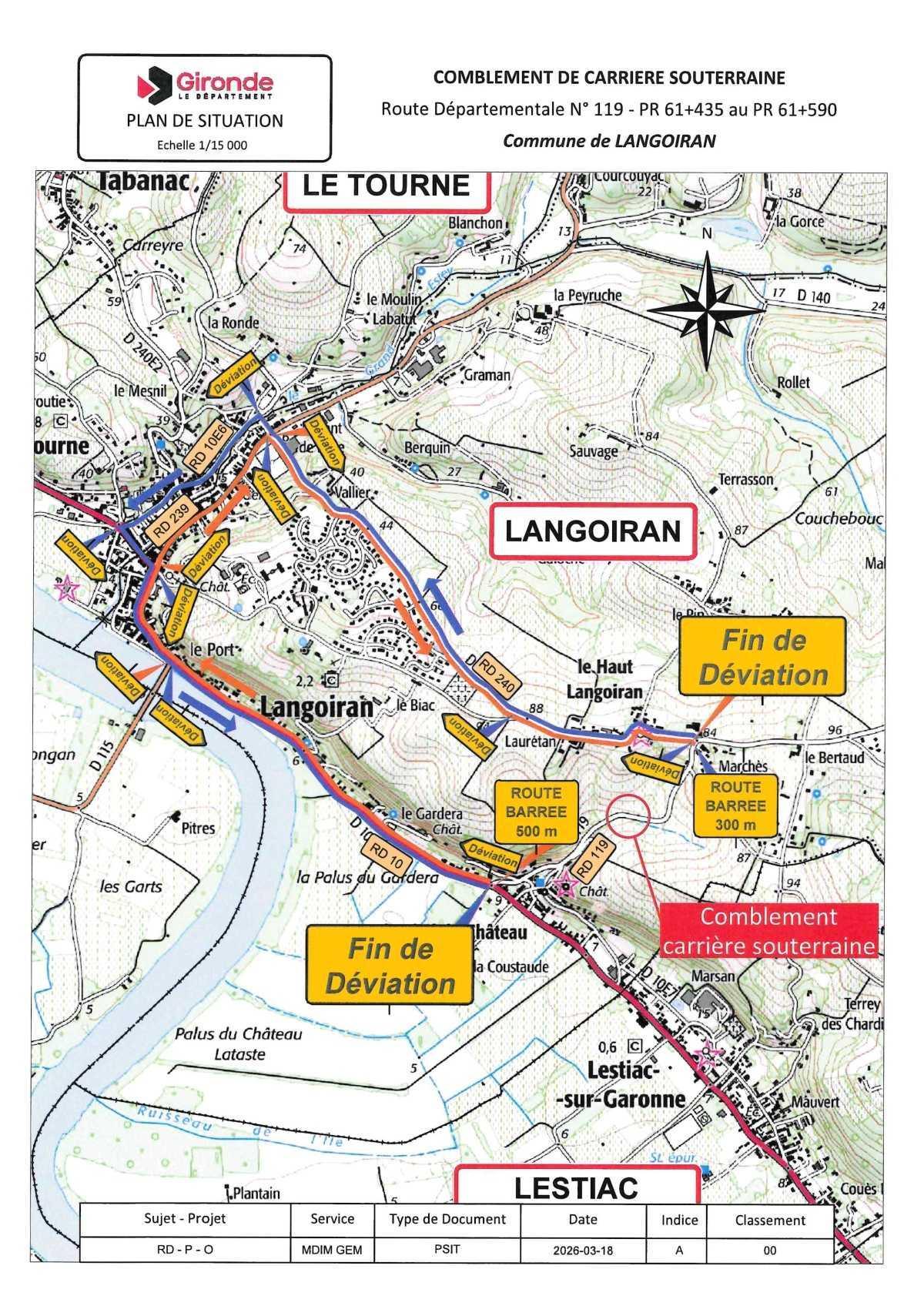 Arrêté de circulation du Département de la Gironde