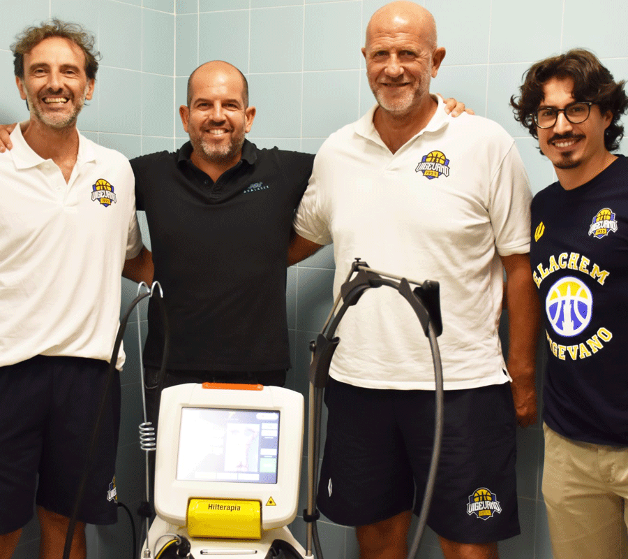 Il sistema per laserterapia HIRO TT al servizio della Nuova Pallacanestro Vigevano 1955