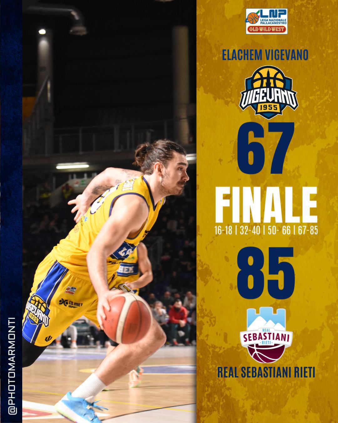Vigevano 67-85 Rieti Vigevano 67-85 Rieti