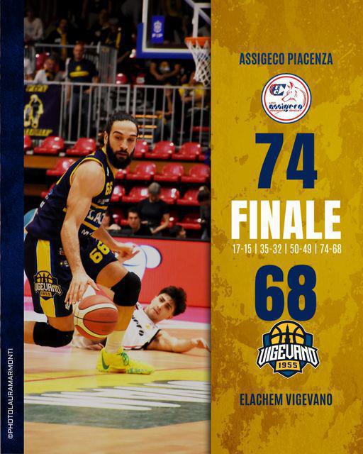 Piacenza 74-68 Vigevano Piacenza 74-68 Vigevano