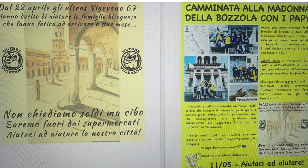 Vigevano 1955 indica la strada, i tifosi gialloblu la seguono....fuori dal campo!! Vigevano 1955 indica la strada, i tifosi gialloblu la seguono....fuori dal campo!!