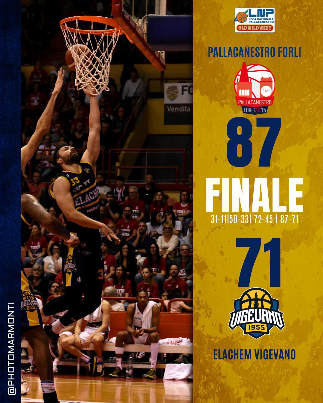 Forlì 87-71 Vigevano / G1 quarti playoff  Forlì 87-71 Vigevano / G1 quarti playoff