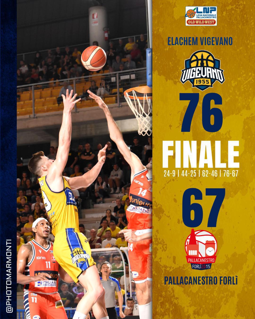 Vigevano 76-67 Forlì /G3 quarti playoff Vigevano 76-67 Forlì /G3 quarti playoff
