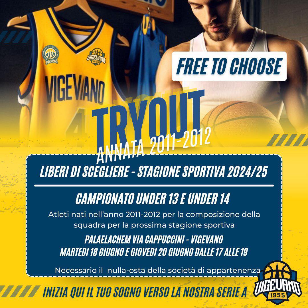 Venite a giocare con Vigevano 1955! Le date dei provini under 13, under 14, under 17 e under 19 Venite a giocare con Vigevano 1955! Le date dei provini under 13, under 14, under 17 e under 19