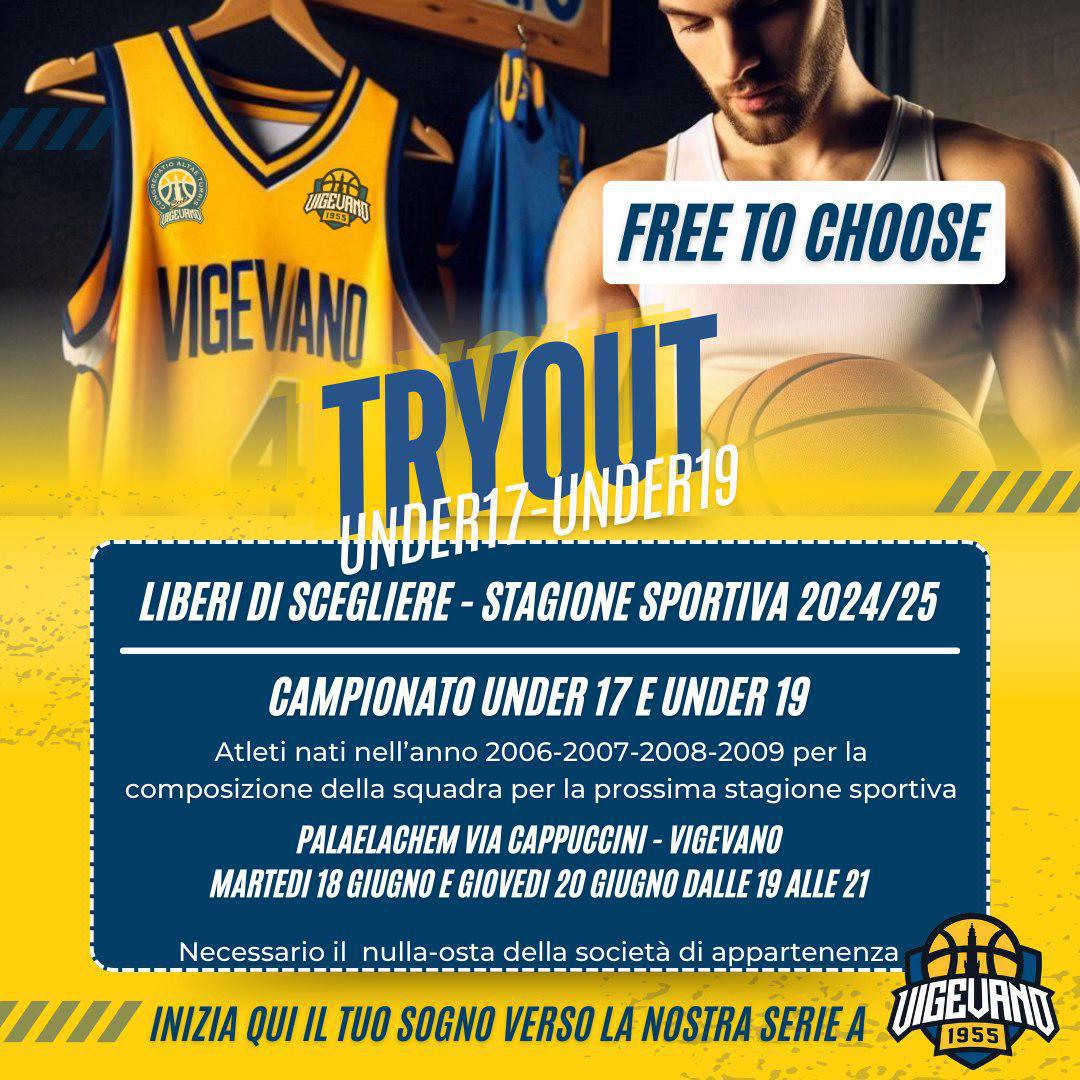 Venite a giocare con Vigevano 1955! Le date dei provini under 13, under 14, under 17 e under 19 Venite a giocare con Vigevano 1955! Le date dei provini under 13, under 14, under 17 e under 19