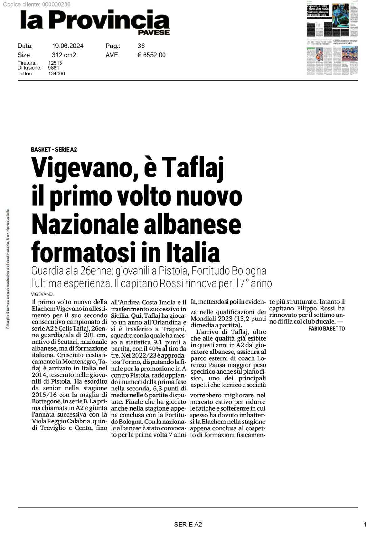 La Provincia Pavese - 19/06/24