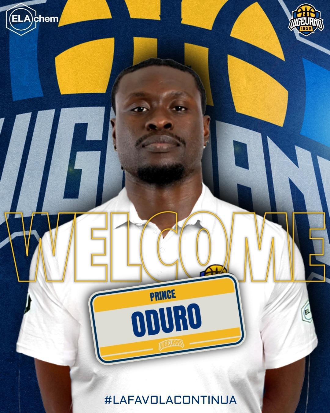 Prince Oduro è il nuovo centro di Vigevano 1955. Pansa: "Giocatore di grande energia" Prince Oduro è il nuovo centro di Vigevano 1955. Pansa: "Giocatore di grande energia"