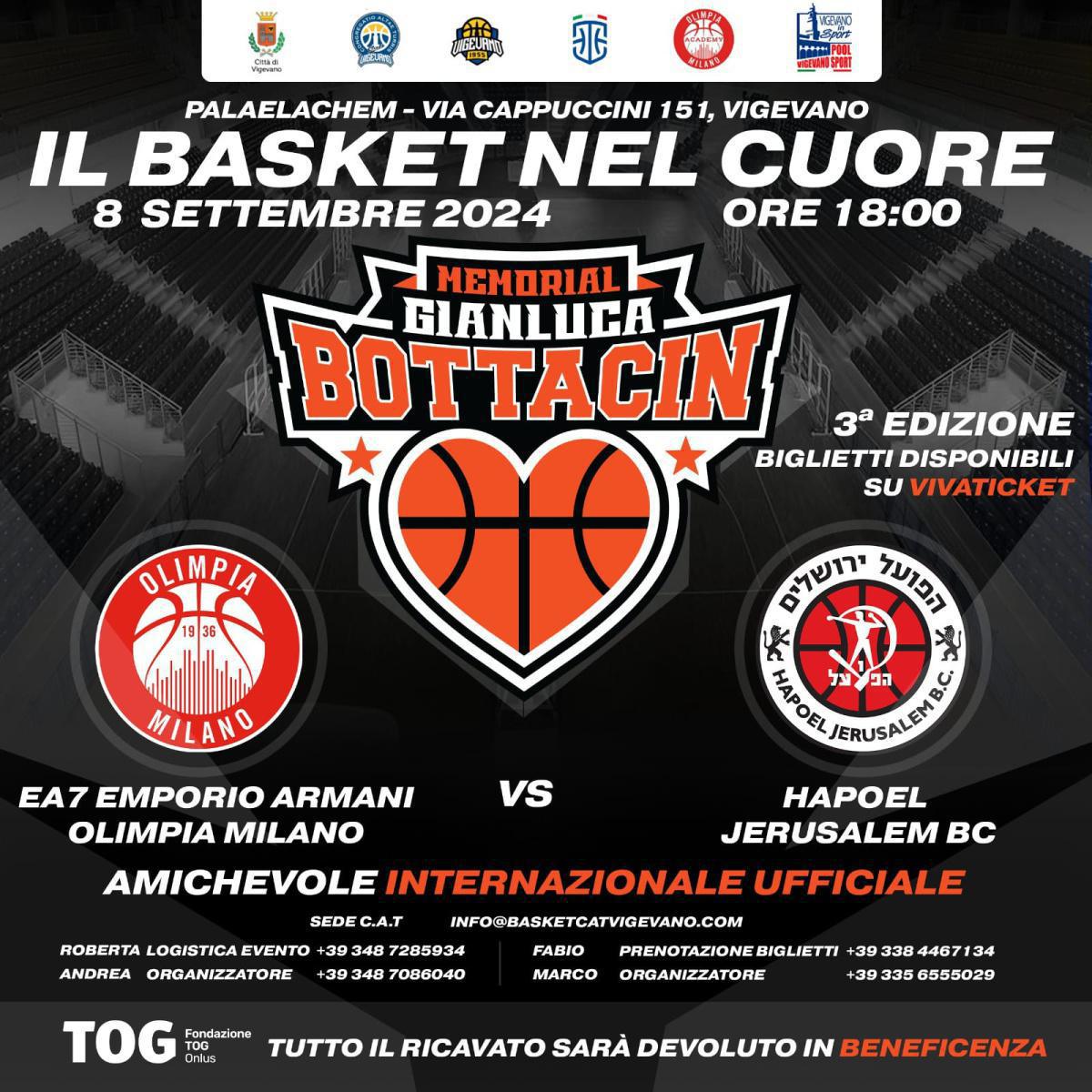 Ultimi biglietti in vendita per il "Memorial Bottacin" fra Milano-Gerusalemme di domenica 8 settembre Ultimi biglietti in vendita per il "Memorial Bottacin" fra Milano-Gerusalemme di domenica 8 settembre