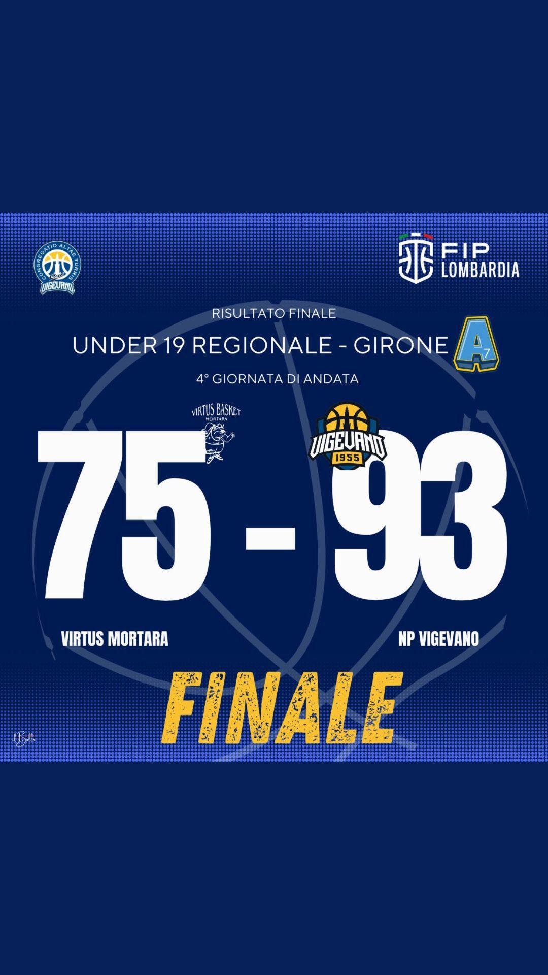 Under 19 regionale, Vigevano vince a Mortara e comanda il girone