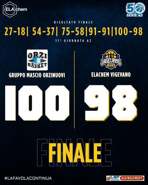 11a - Orzinuovi 100-98 Vigevano 11a - Orzinuovi 100-98 Vigevano