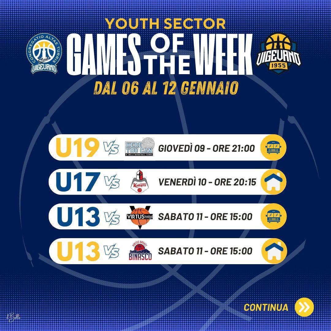 Riprende l'attività delle squadre giovanili, tutte le partite del fine settimana Riprende l'attività delle squadre giovanili, tutte le partite del fine settimana