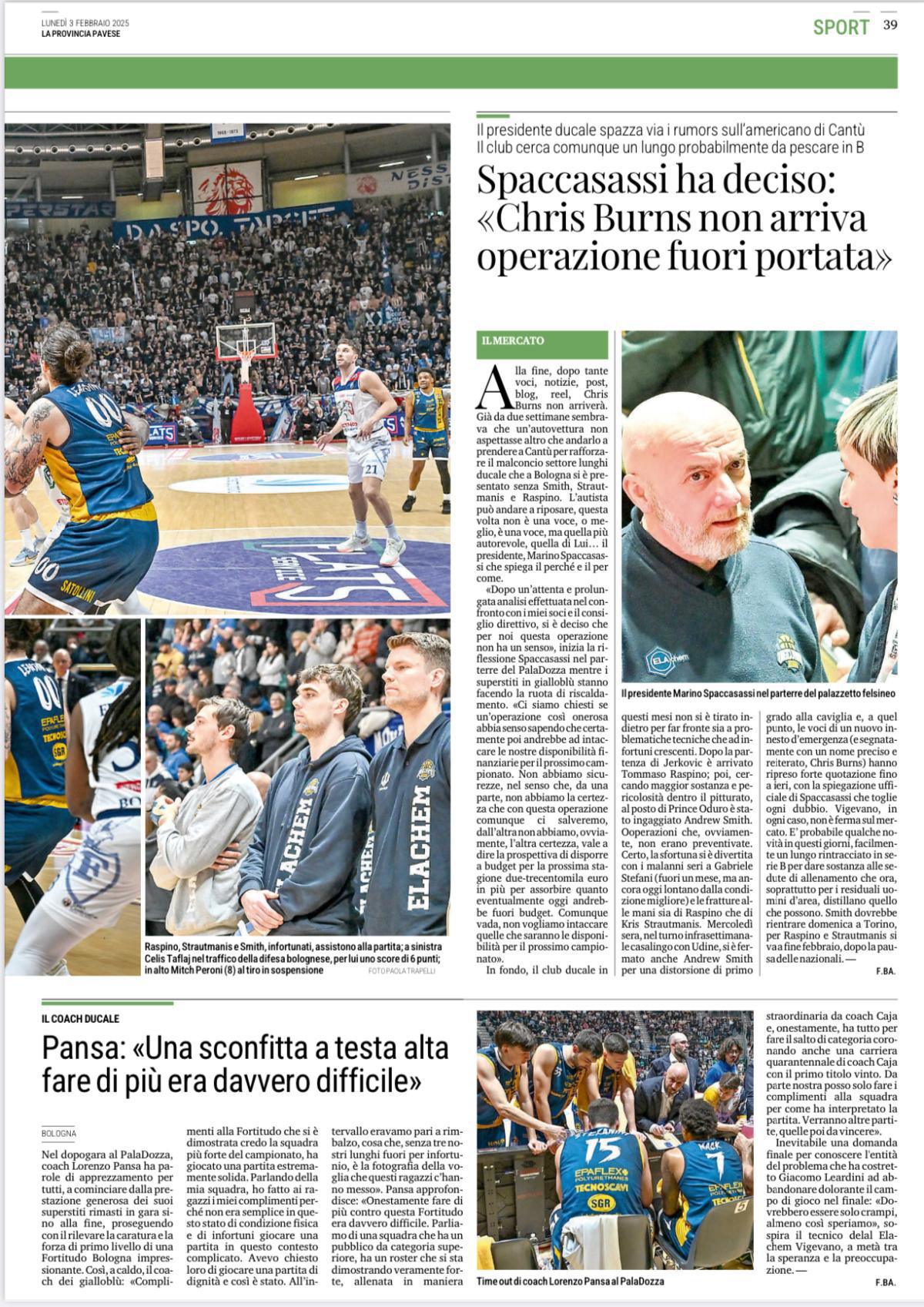 03/02/25 - La Provincia Pavese