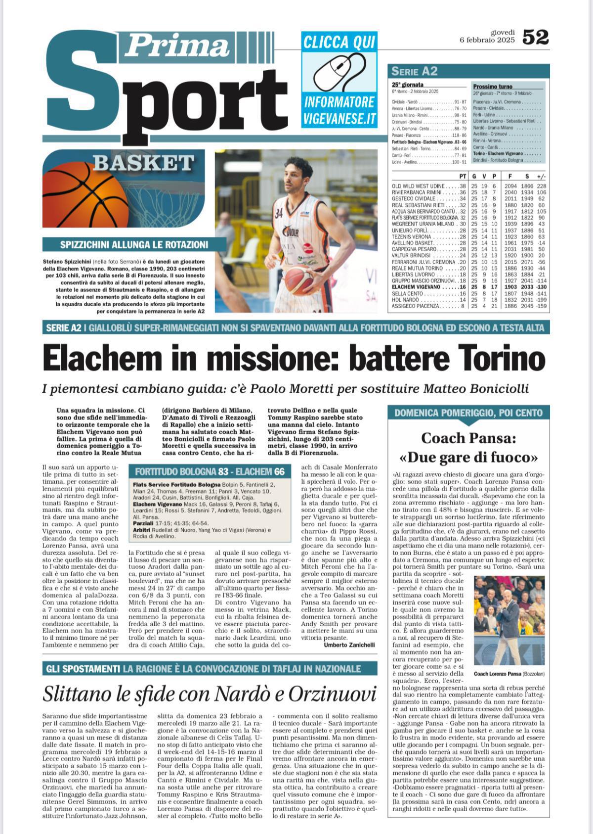 07/02/25 - L’Informatore Vigevanese