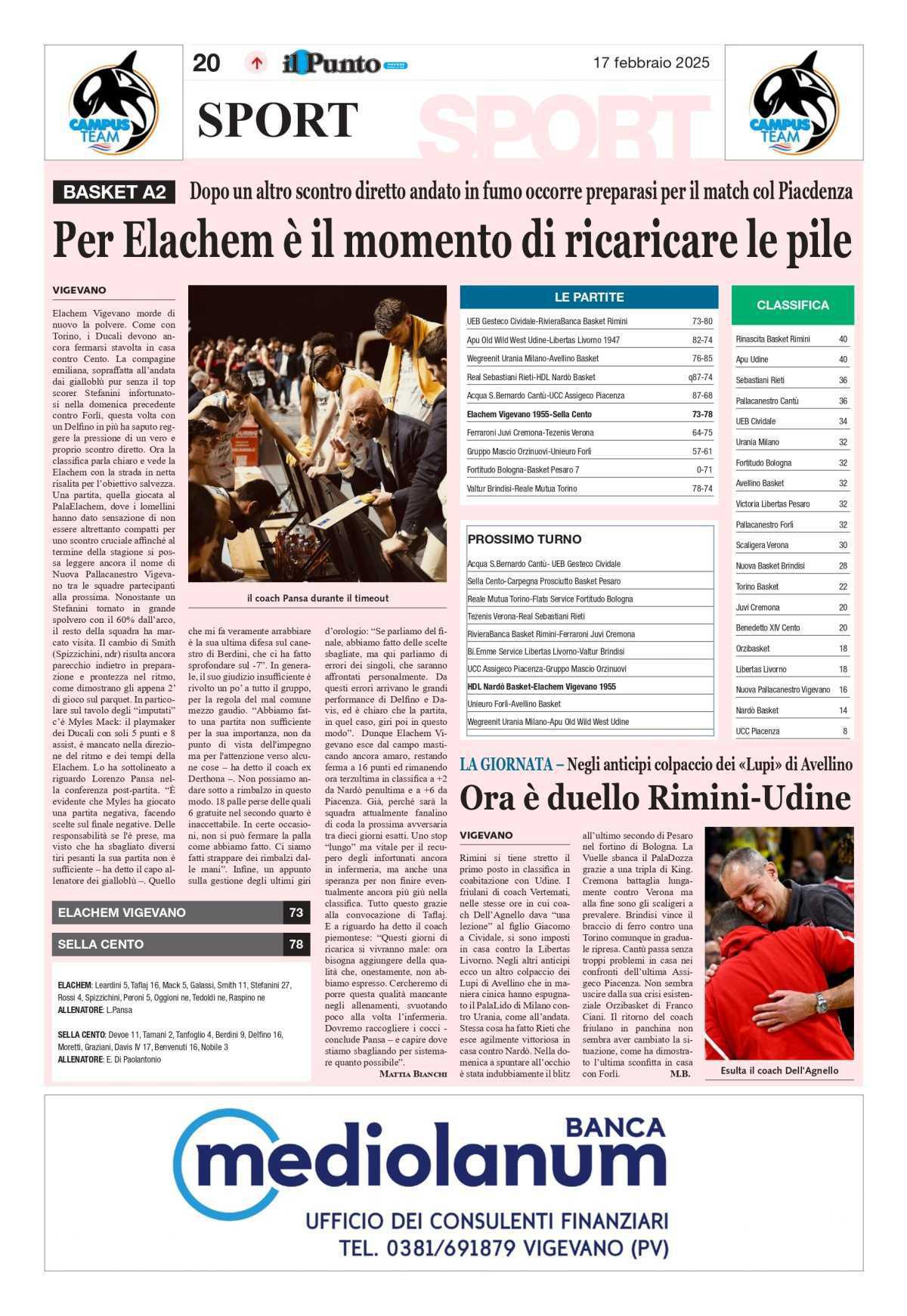 17/02/25 - Il Punto Pavese