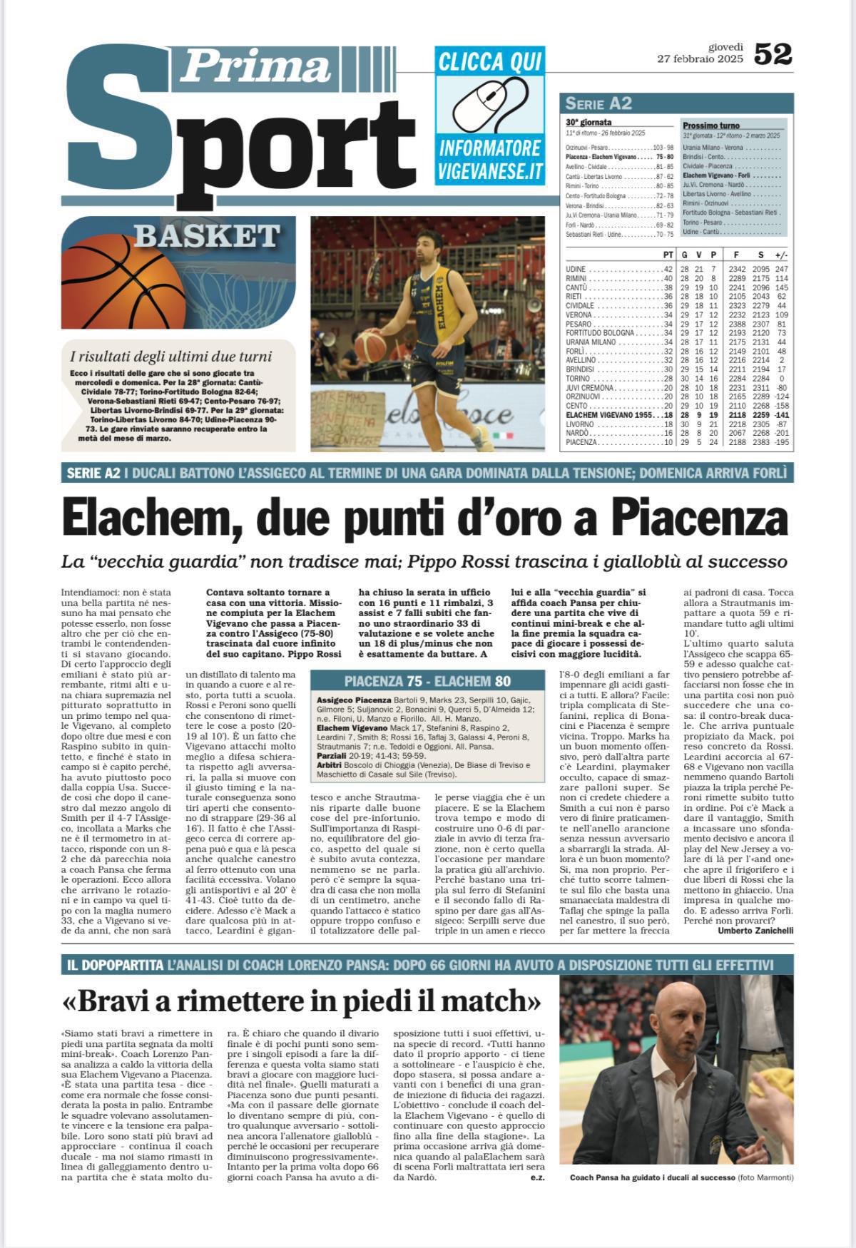 28/02/25 - L’Informatore Vigevanese
