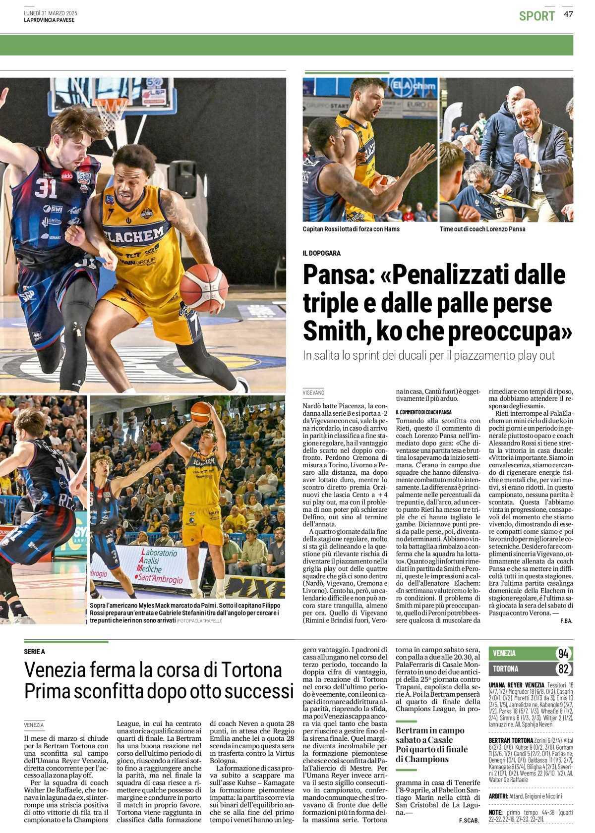 31/03/25 - La Provincia Pavese