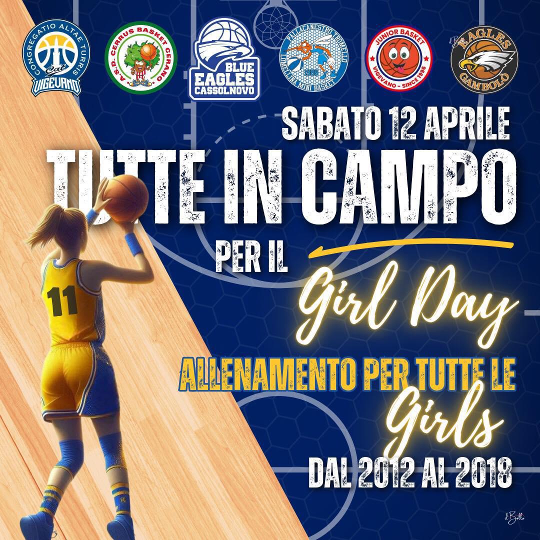 Sabato 12 aprile "Girl Day" alla palestra Bramante per le ragazze nate dal 2012 al 2018