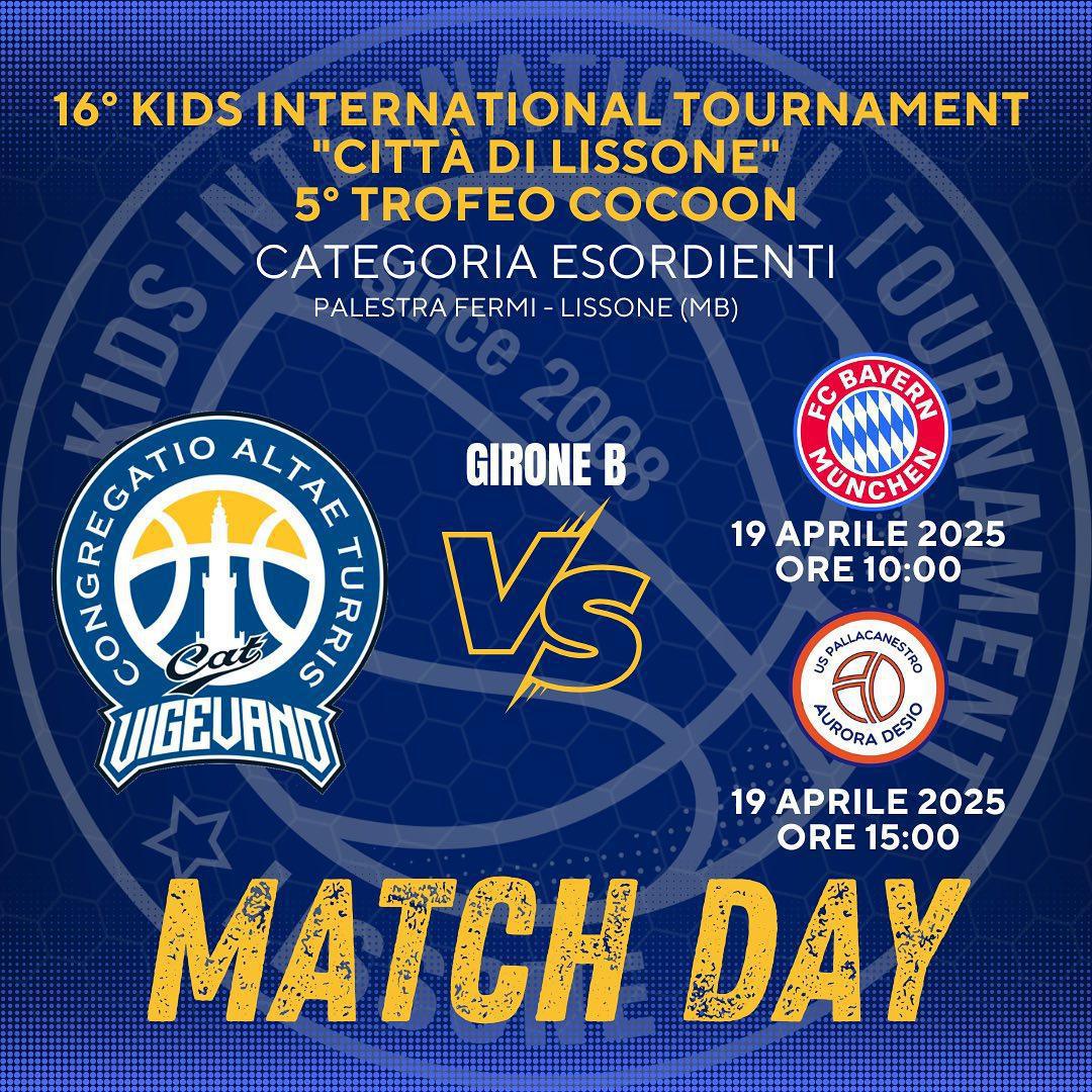 Gli esordienti della CAT Vigevano al via del "Kids International Tournament" di Lissone