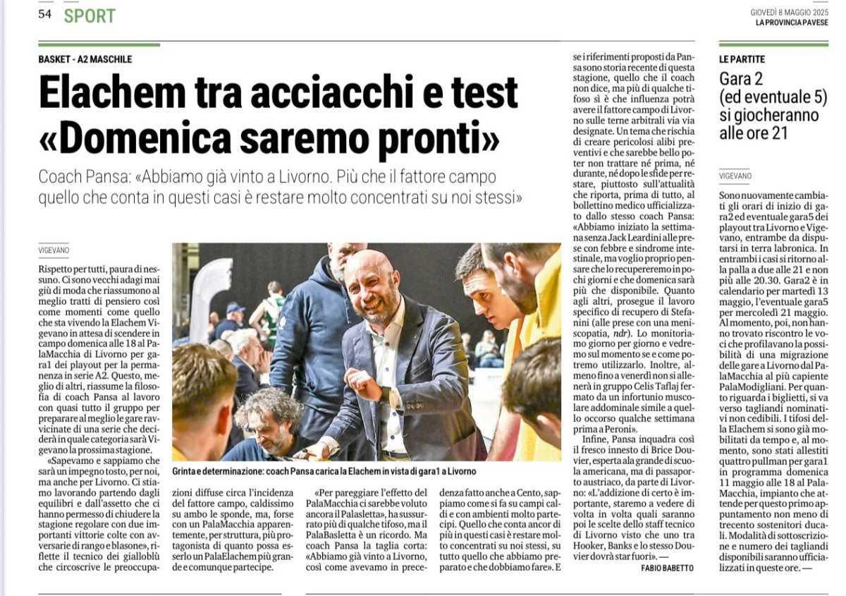 08/05/25 - La Provincia Pavese