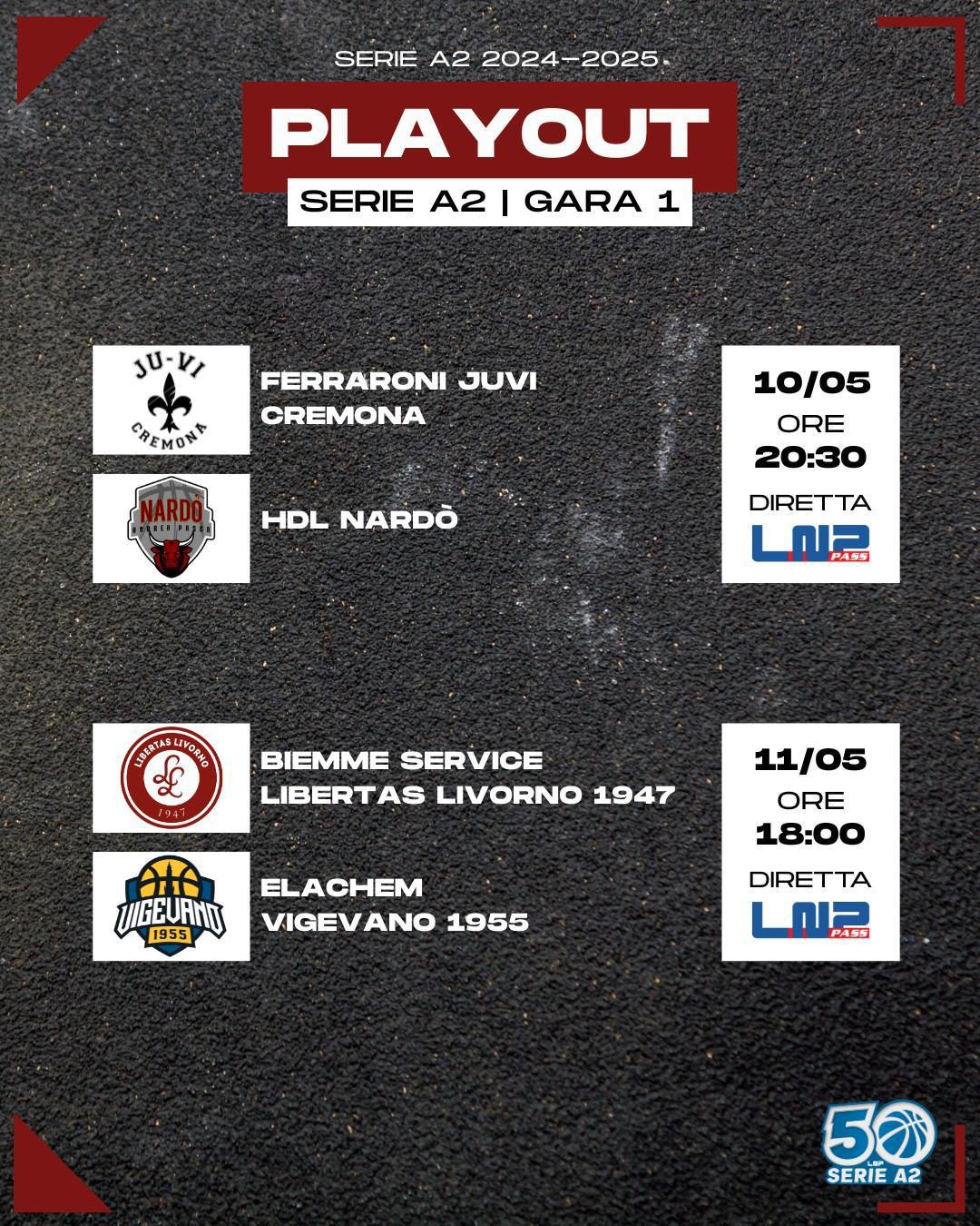 Le ultimissime dai campi dei playout di serie A2