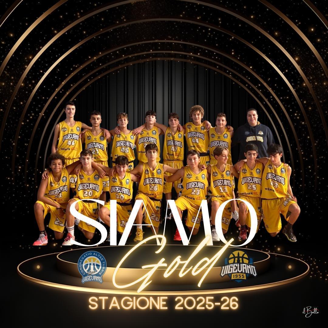 L'under 14 CAT Vigevano promossa al girone GOLD 2025/26!
